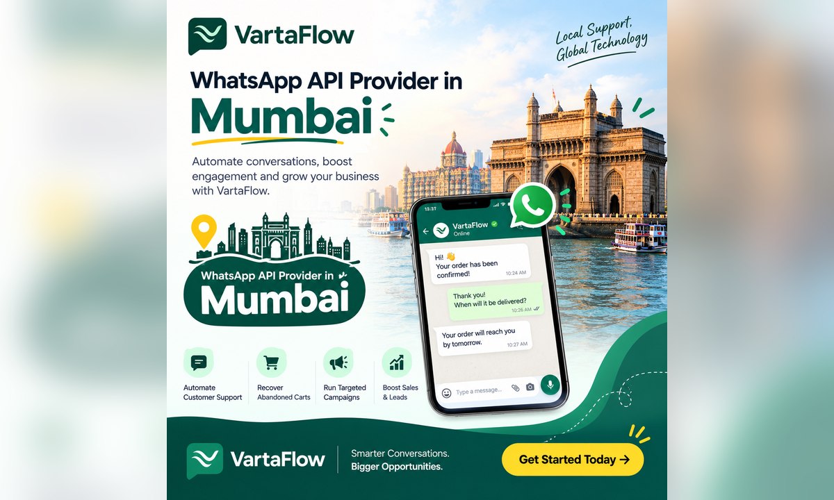 VartaFlow WhatsApp API provider for businesses in Mumbai